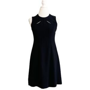 Liz Claiborne Dresses Petite Black Sleeveless Cutout Detail Sheath Dress 4P NEW